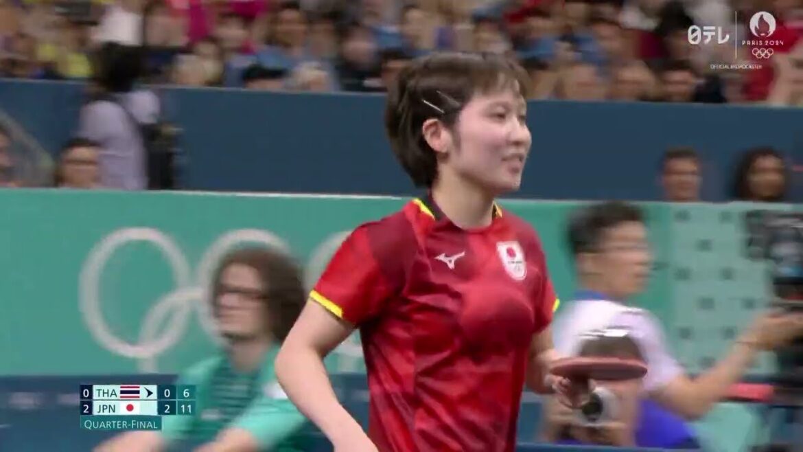 【卓球女子団体準々決勝】平野美宇勝利🔥オールストレート勝ちで準決勝進出|パリオリンピック™