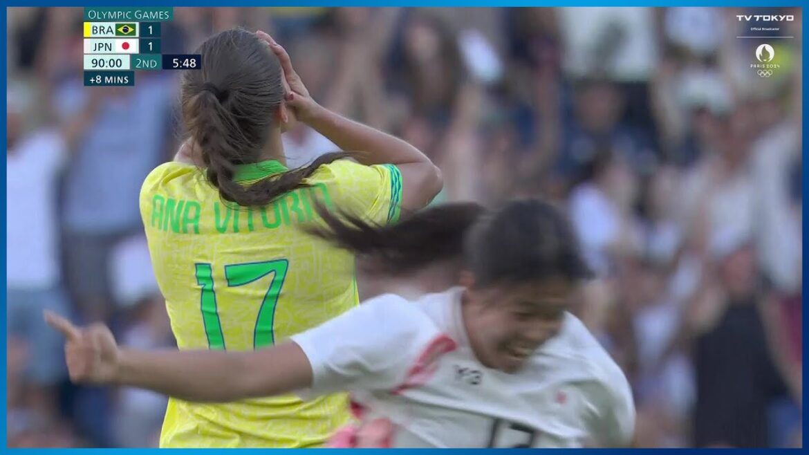 【サッカー女子】19歳 谷川萌々子の劇的ゴラッソ!スーパーゴールで大逆転!|パリオリンピック 女子サッカー グループC 日本 vs ブラジル