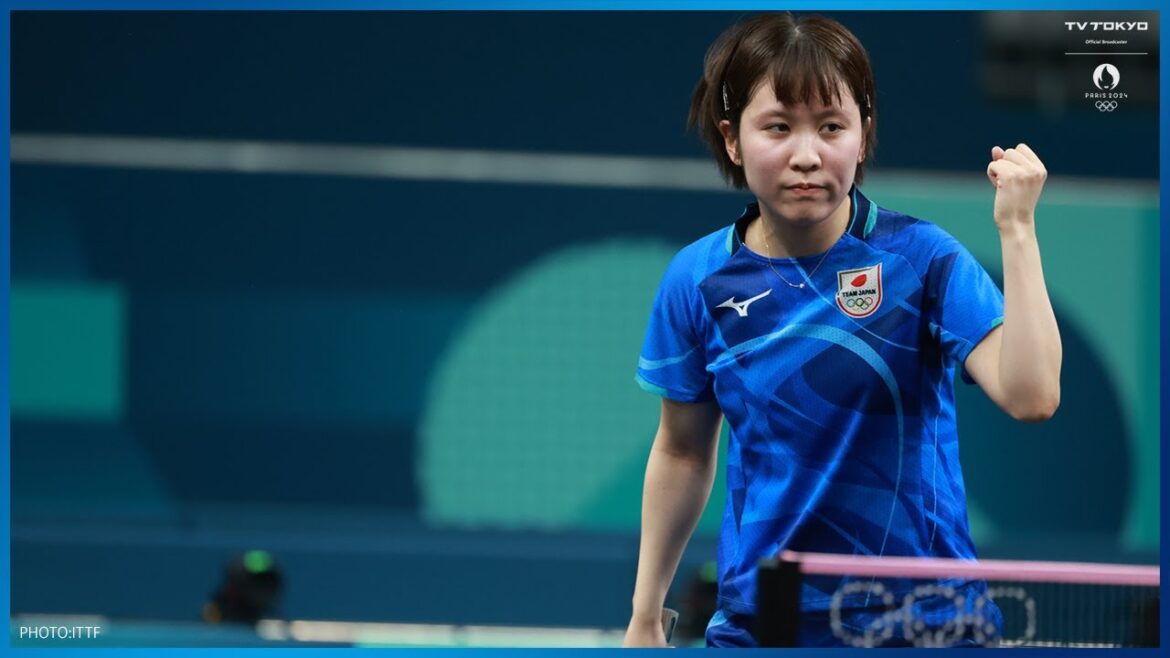 【卓球女子団体】平野美宇 ストレート勝利!決勝進出に王手|パリオリンピック 女子団体準決勝 日本 vs ドイツ