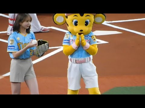 2024.8.10 NMB48平山真衣さん 始球式
