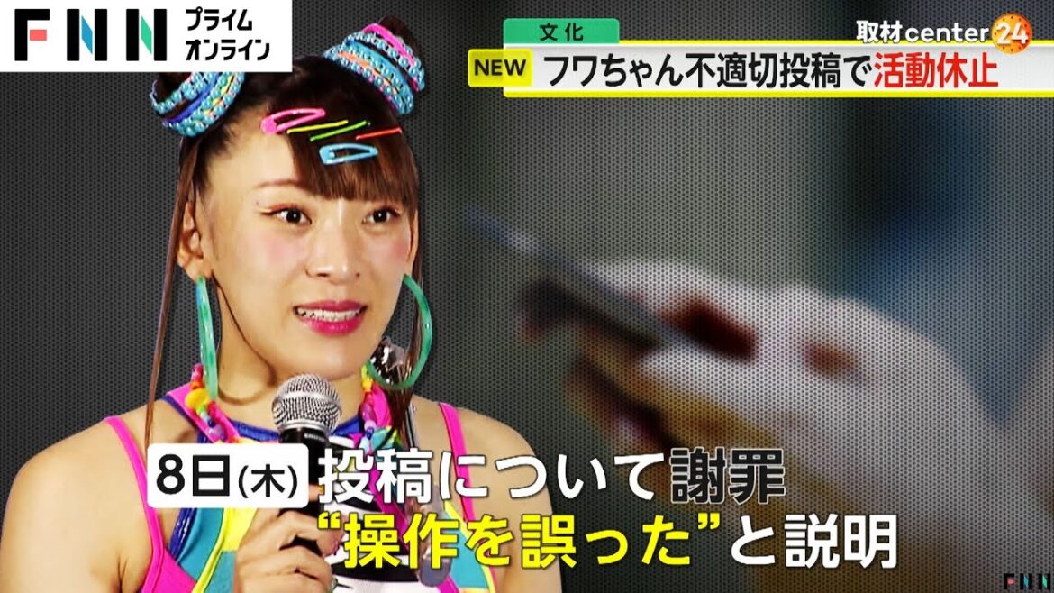 「責任の重さを考え…」フワちゃん(30)が芸能活動休止を発表 不適切投稿について“操作を誤った”と説明