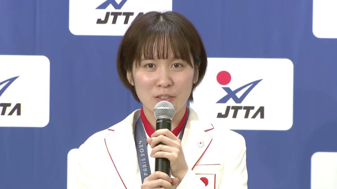 【インタビュー】平野美宇「すごく幸せでした」五輪後にやりたいことは?「焼肉と甘い物を制限なく食べたい」|パリオリンピック 帰国記者会見