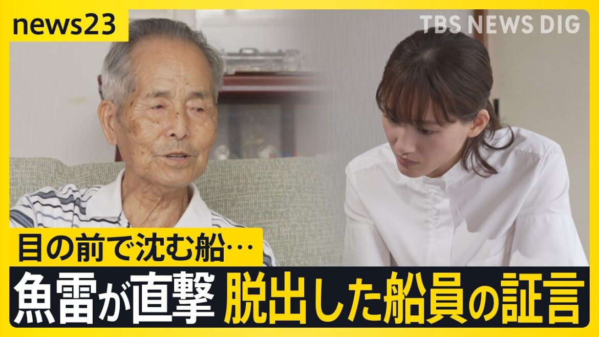 綾瀬はるか「戦争」を聞く~沈められた民間の船~ 当時14歳、九死に一生を得た元船員の壮絶な体験とは【news23】