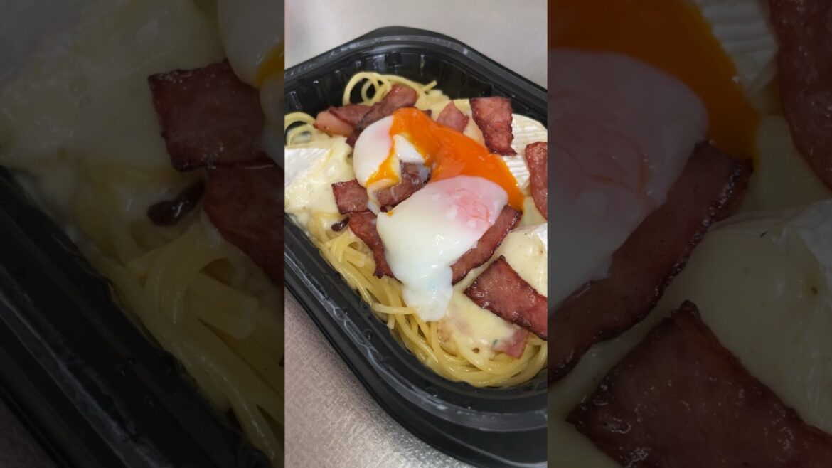 超簡単に作れる絶品カルボナーラが罪すぎた…The delicious carbonara that was super easy to make was a sin…#shorts