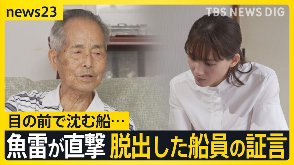 綾瀬はるか「戦争」を聞く~沈められた民間の船~ 当時14歳、九死に一生を得た元船員の壮絶な体験とは【news23】