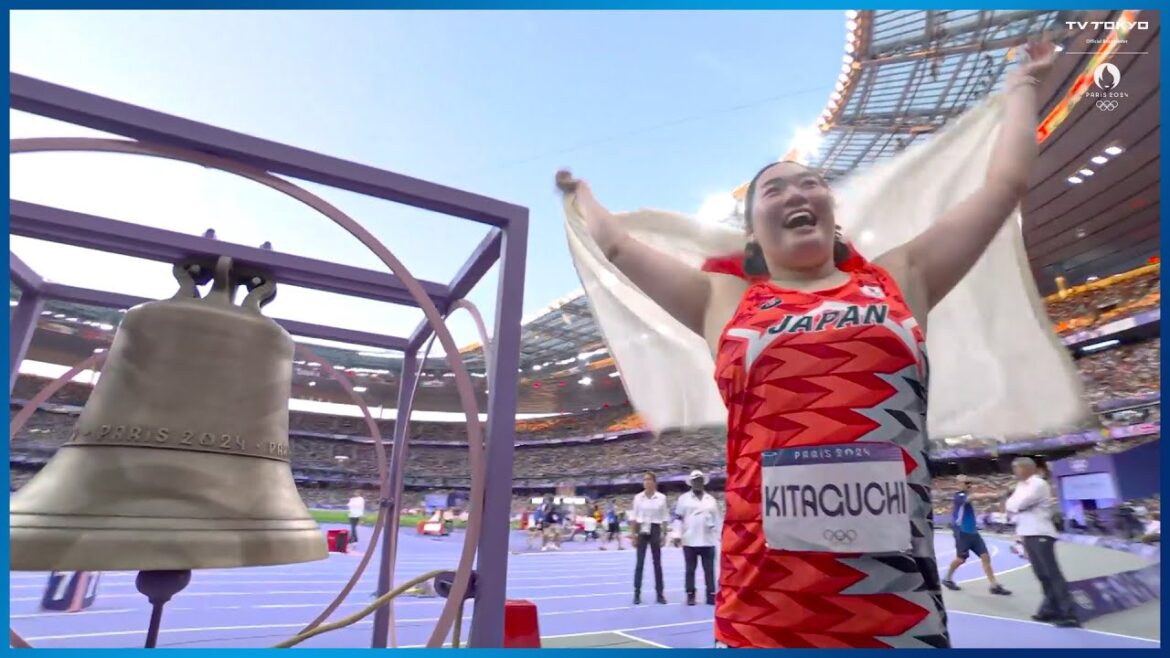 【陸上女子】北口榛花 涙の金メダル!女子フィールド種目で史上初の大快挙|パリオリンピック 女子やり投げ決勝