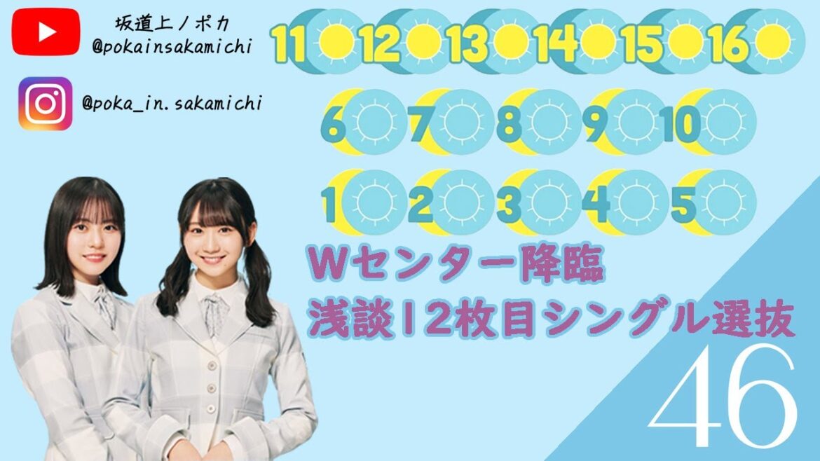 Wセンター降臨 浅談12枚目シングル選抜 #日向坂46 #絶対的第六感 #hinatazaka46 #日向坂で会いましょう #正源司陽子 #藤嶌果歩