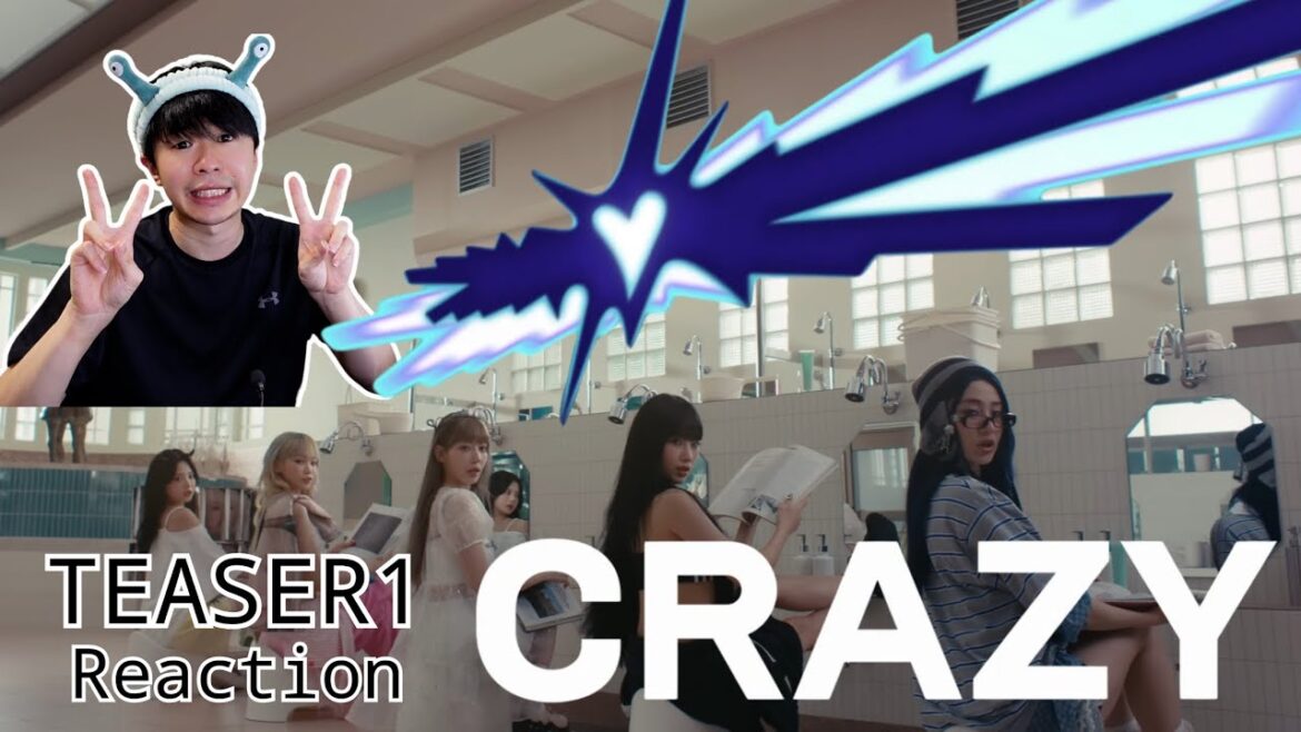 LE SSERAFIM (르세라핌) ‘CRAZY’ MV TEASER 1 【Reaction】限界社会人の残業後リアクション動画!チェウォンの髪色イカつすぎるし宮脇様美しい!