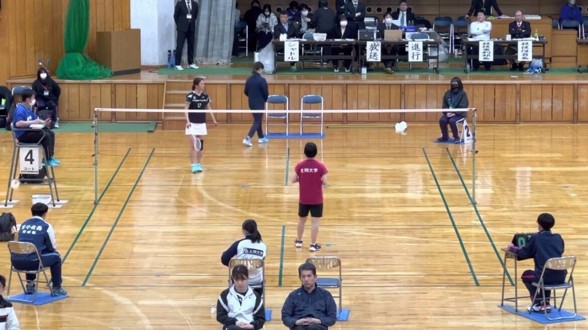 JR北海道 鈴木優香 vs 北翔大学 高橋さん 2023年 特別国民体育大会バドミントン競技北海道予選会 兼 令和5年北海道体育大会バドミントン競技会 女子シングルス
