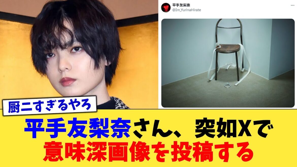 平手友梨奈さん、突如Xで意味深画像を投稿する【2chまとめ】【2chスレ】【5chスレ】