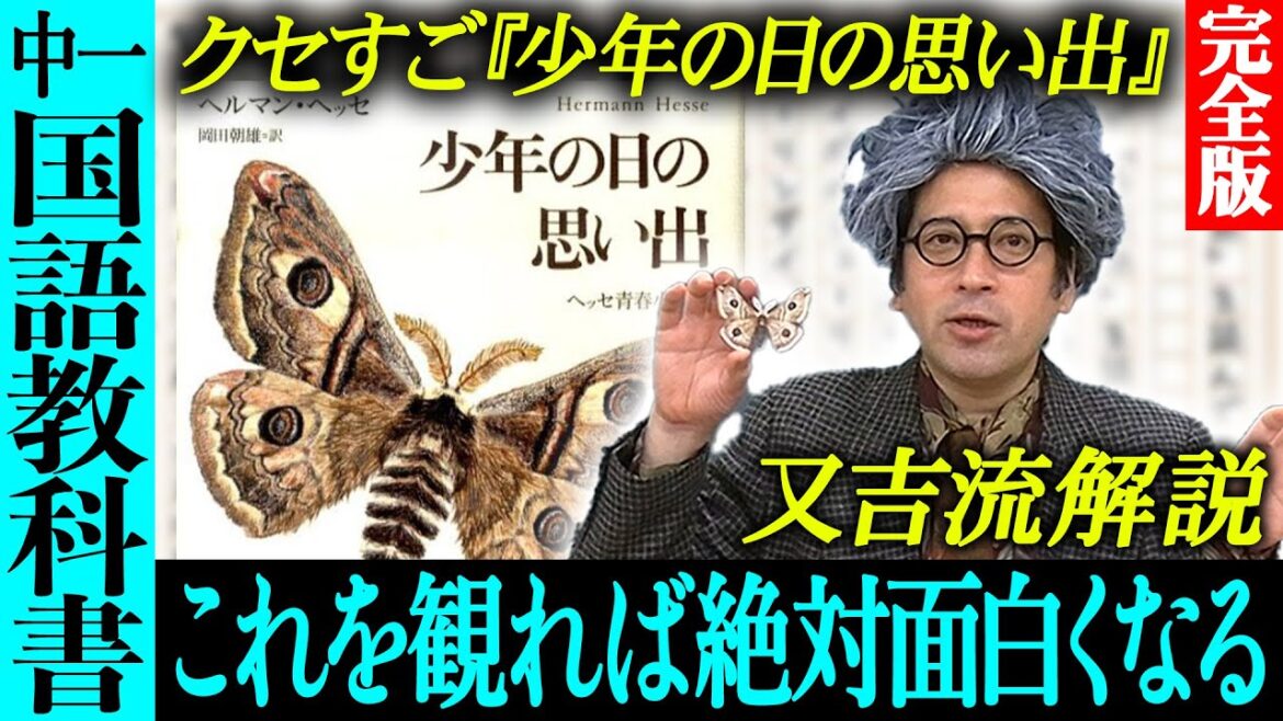【完全版】中学一年生の国語教科書に載る名作『少年の日の思い出』が実はヤバい…又吉の解釈によりクセの凄さが!夏休み読書感想文シリーズvol.2【インスタントフィクション特別編】