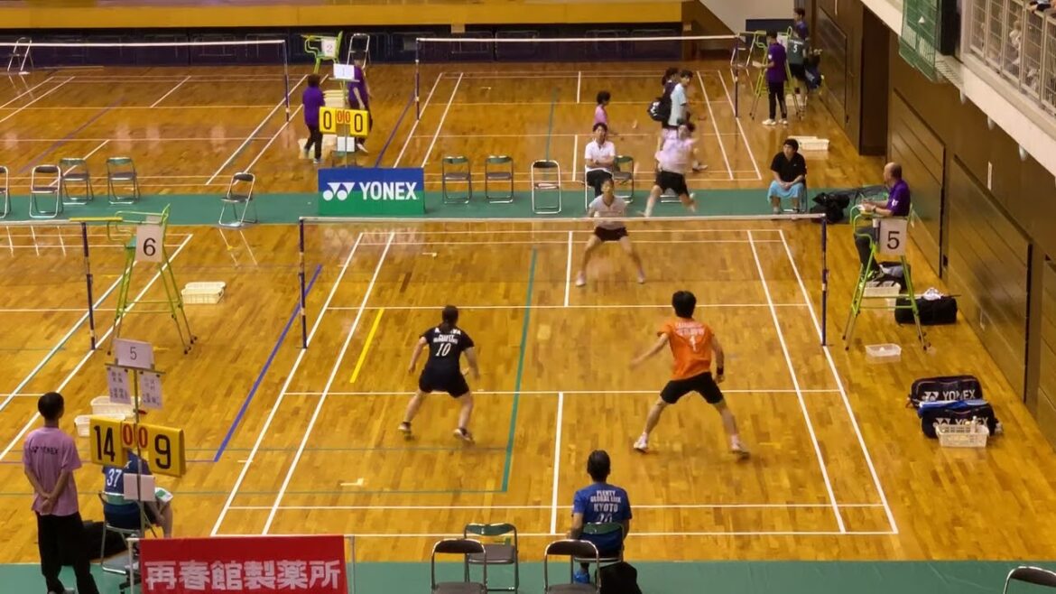 第67回全日本社会人バドミントン選手権大会ミックスJR北海道光島理貴/鈴木優香vs大阪河村翼さん/京都小川星実さん