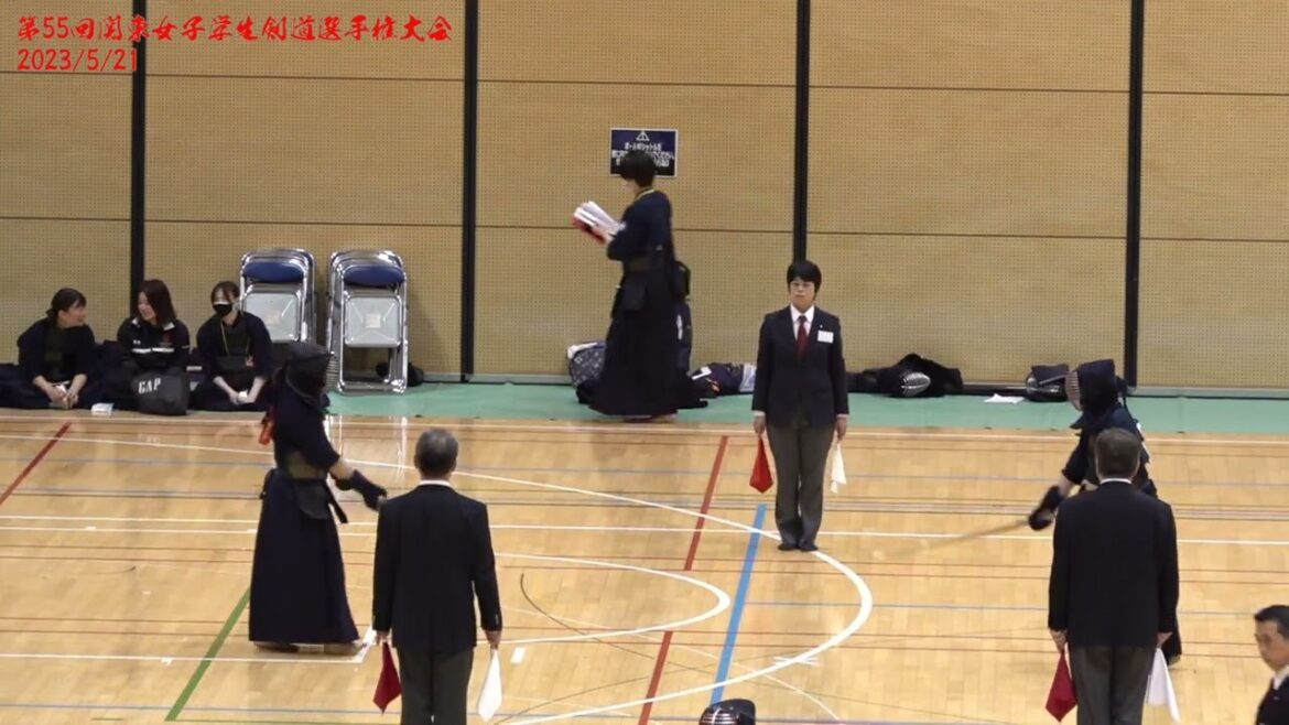 4回戦【#024】北澤毱乃(筑波大)×小森未夢(法政大)【第55回関東女子学生剣道選手権大会】R5:2023年5月21日・墨田区総合体育館