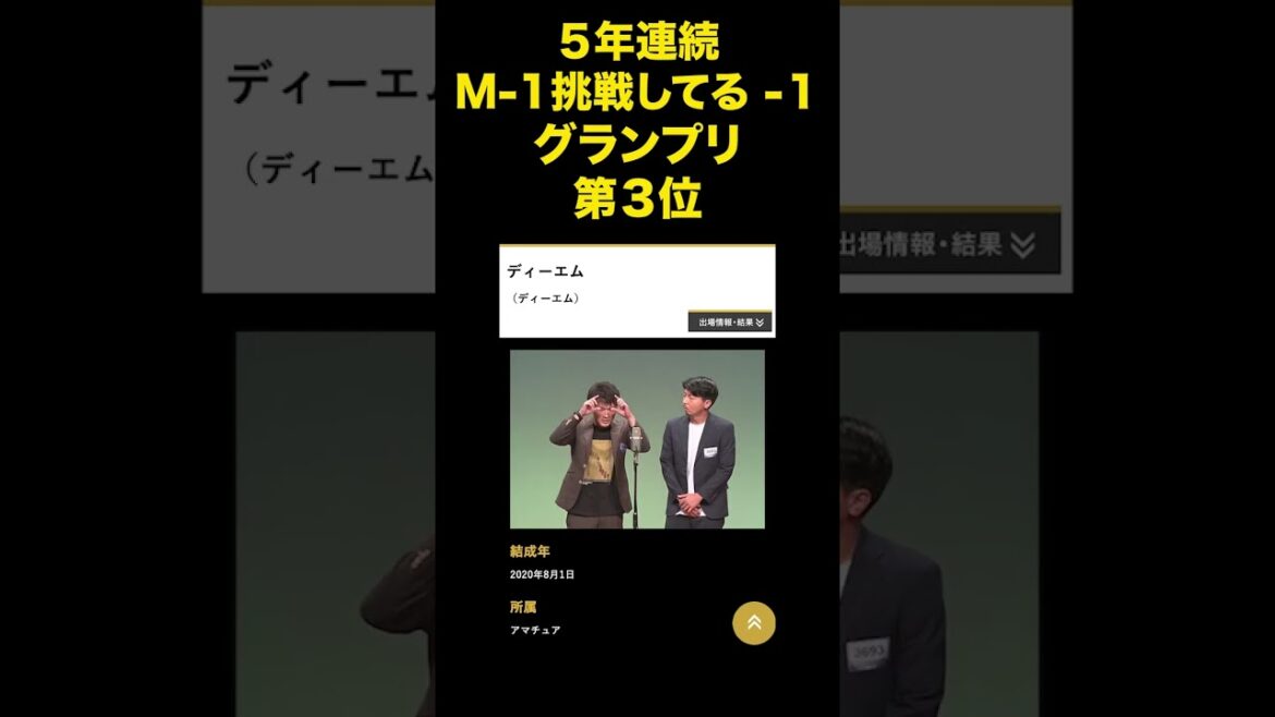 【M-1】『5年連続M-1挑戦してる-1 グランプリ🏆』#2023 #shorts