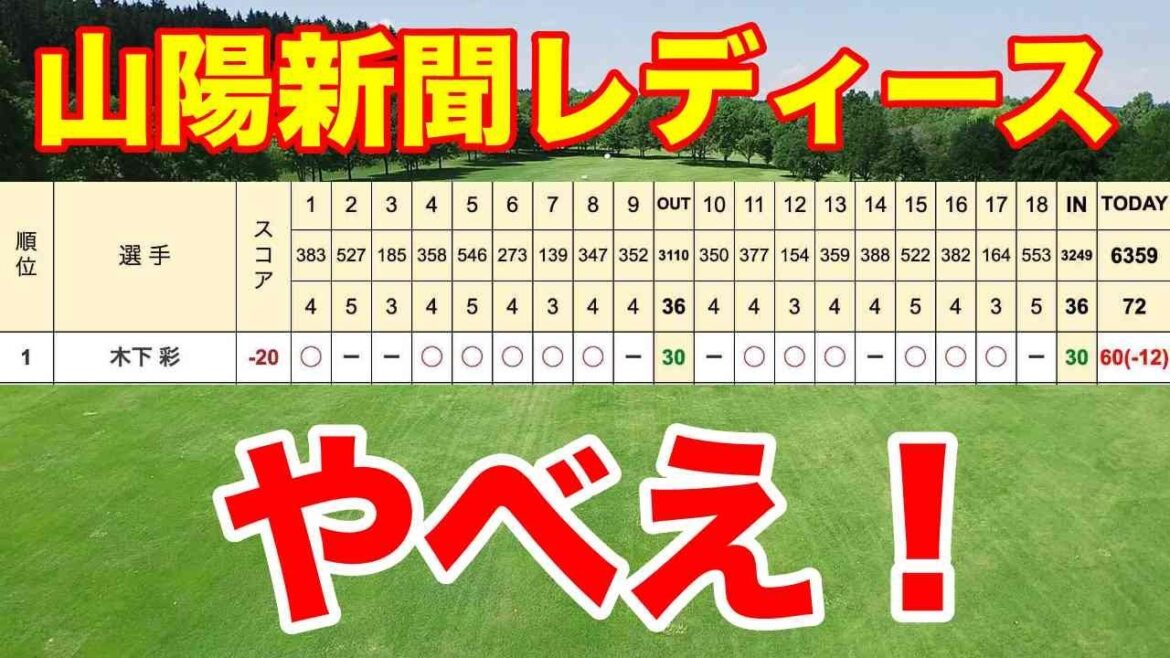 渋野日向子も興奮!木下彩-12【国内女子ゴルフ ステップアップツアー第12戦】山陽新聞レディースカップ最終日の結果