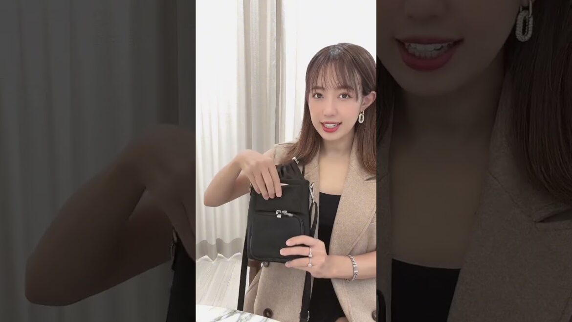 【selva secreta】身軽にお出かけ出来る巾着スマホショルダーを紹介します❤️【川崎希】