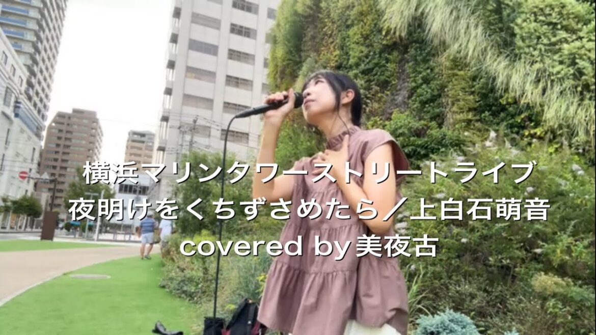 横浜マリンタワーストリートライブ 夜明けをくちずさめたら/上白石萌音covered by美夜古@noscomiyako