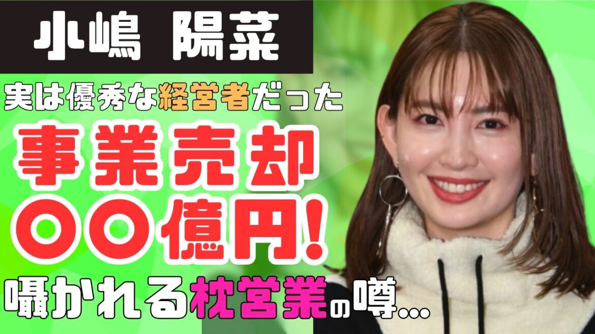 【平成】元AKB48・小嶋陽菜が事業売却で17億円‼今後の展望は…枕営業の噂が…