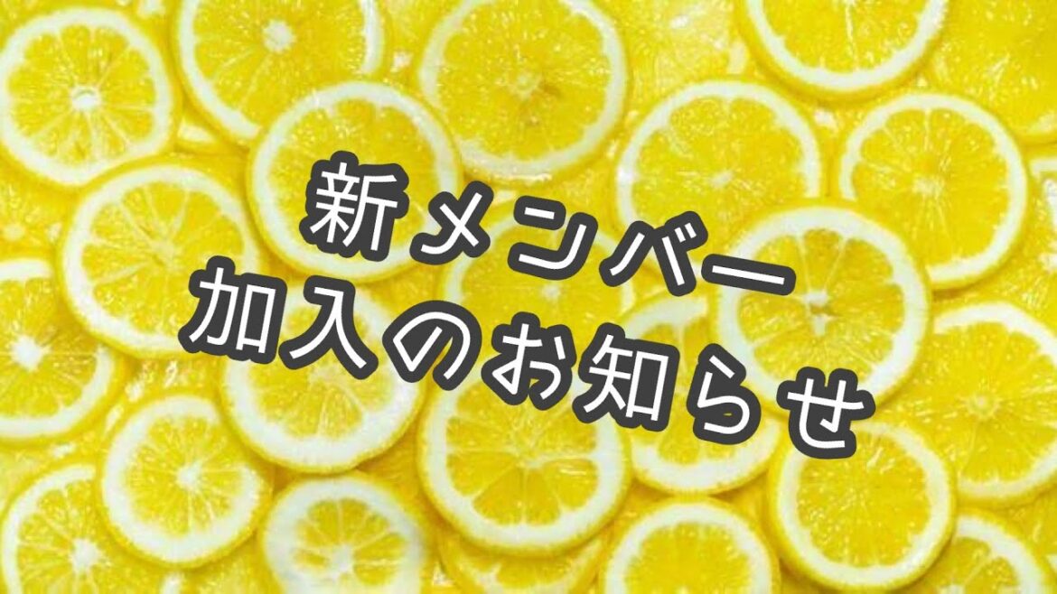 新メンバーのおしらせ