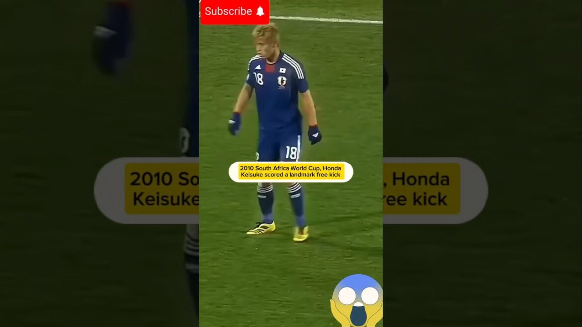 2010 South Africa World Cup, Honda Keisuke scored a landmark free kick #WorldCup #shorts #football
