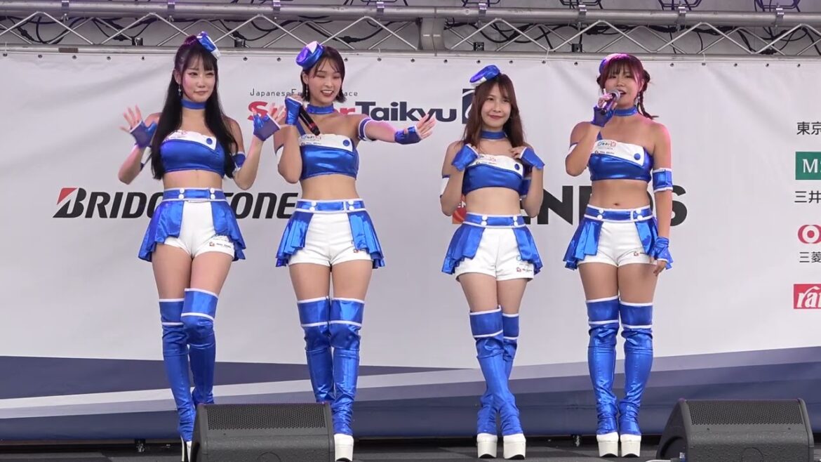 シンリョウレーシング 葉月ゆうか 小林流唯 中野麗来 北郷ゆい 2024スーパー耐久 レースクイーンステージ S耐鈴鹿