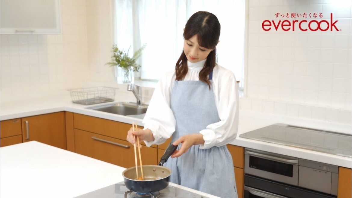 evercook イメージキャラクター小倉優子さん おためし篇