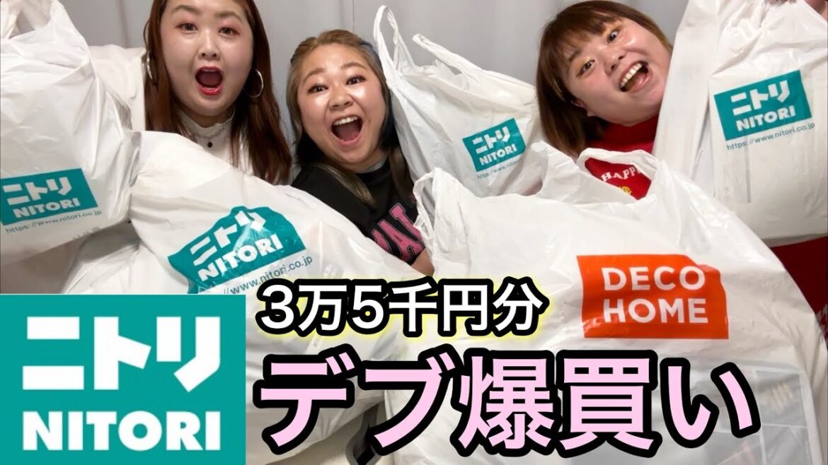 【ニトリ】デブ大量爆買い購入品紹介!想像以上に安くて可愛かった❤️【ぽっちゃりレビュー】