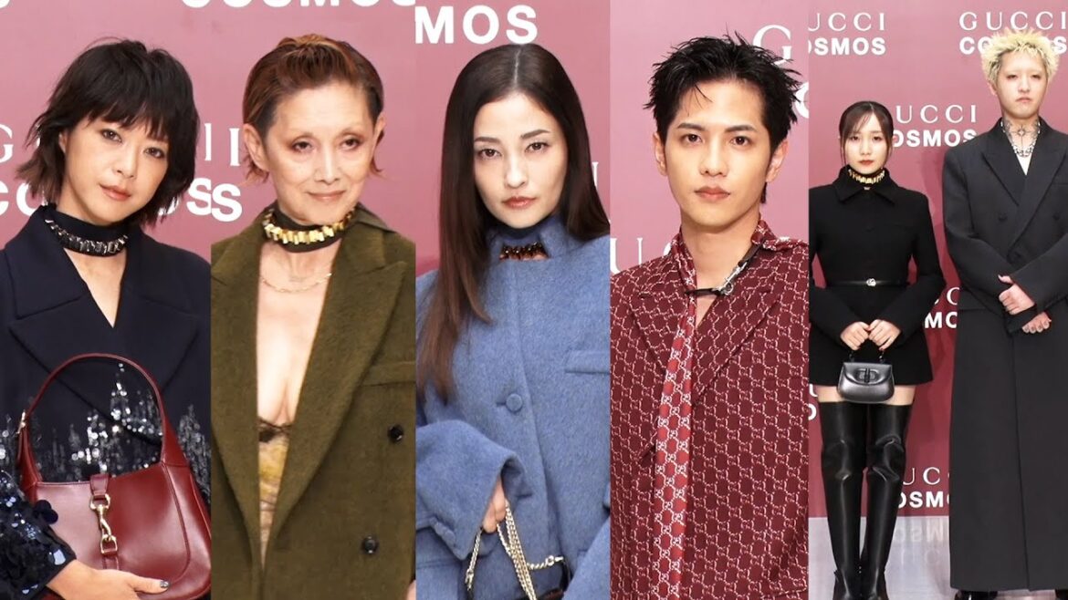 黒木メイサ、志尊淳、夏木マリ、YOASOBI、上野樹里ら豪華ゲストがGUCCIコーデで来場! 展覧会「GUCCI COSMOS」フォトコール