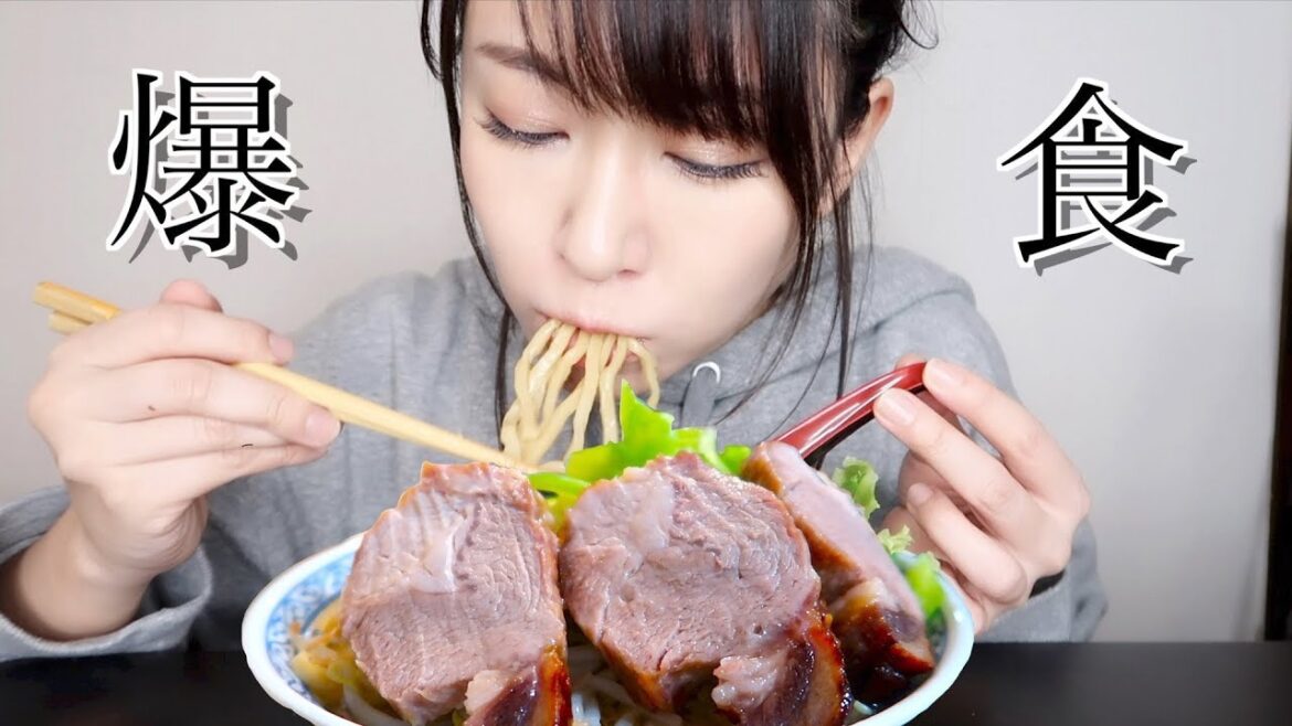 家で二郎系ラーメン作って食べてみた【飯テロ】