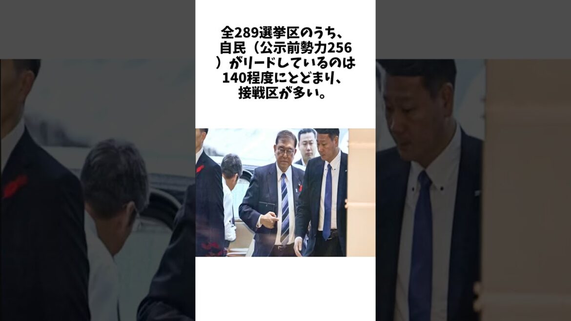 与党過半数巡り攻防 不記載響き自民低調、立民勢い 衆院選序盤情勢に関する驚きの雑学 #エンタメ #Shorts