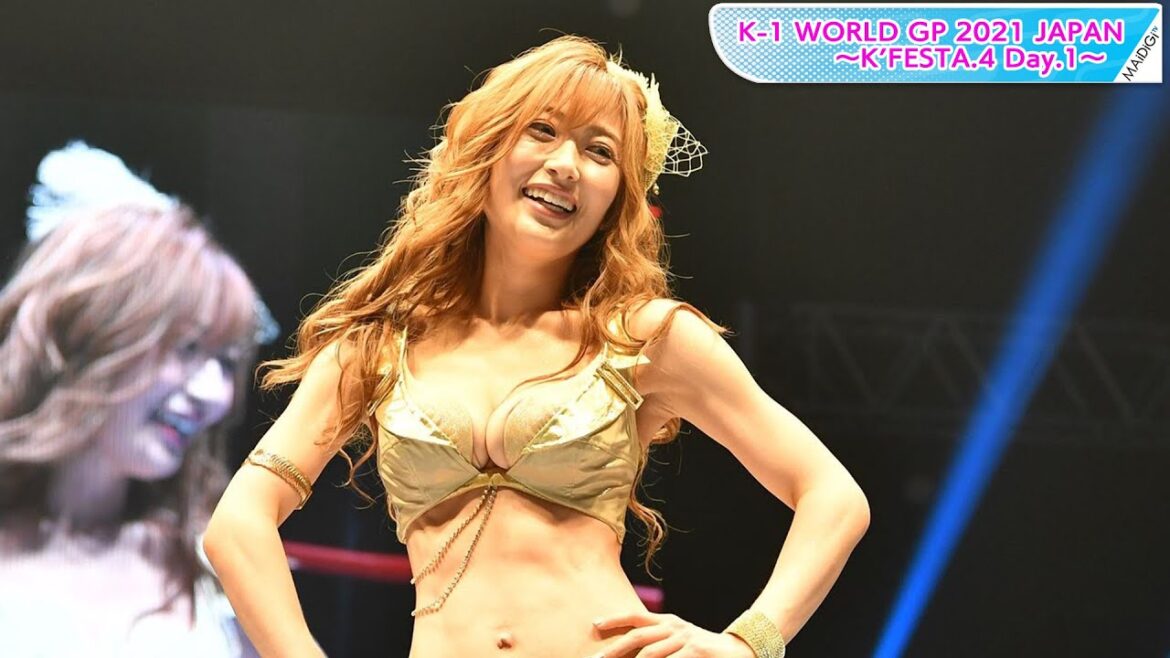 熊田曜子、3児の母が美ボディー披露! 「K-1」でSPラウンドガールに