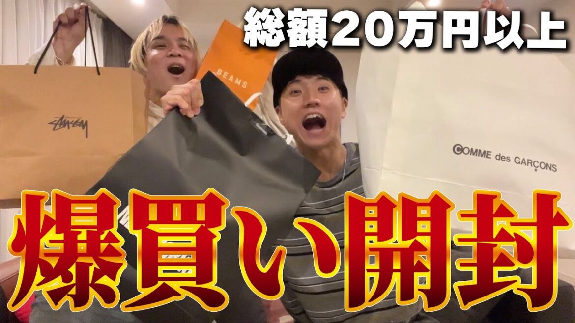 【爆買い】買った服全部開封してみた【stussy】【comme des garcons】【BEAMS】