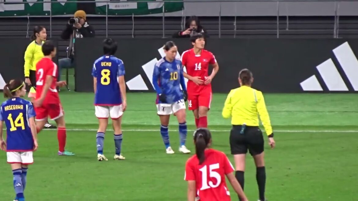 『田中美南が北朝鮮選手から腹を蹴られる』なでしこジャパンvs 北朝鮮パリ五輪予選【女子サッカー日本代表 】Nadeshiko JAPAN vs North Korea 2024/2/28現地観戦