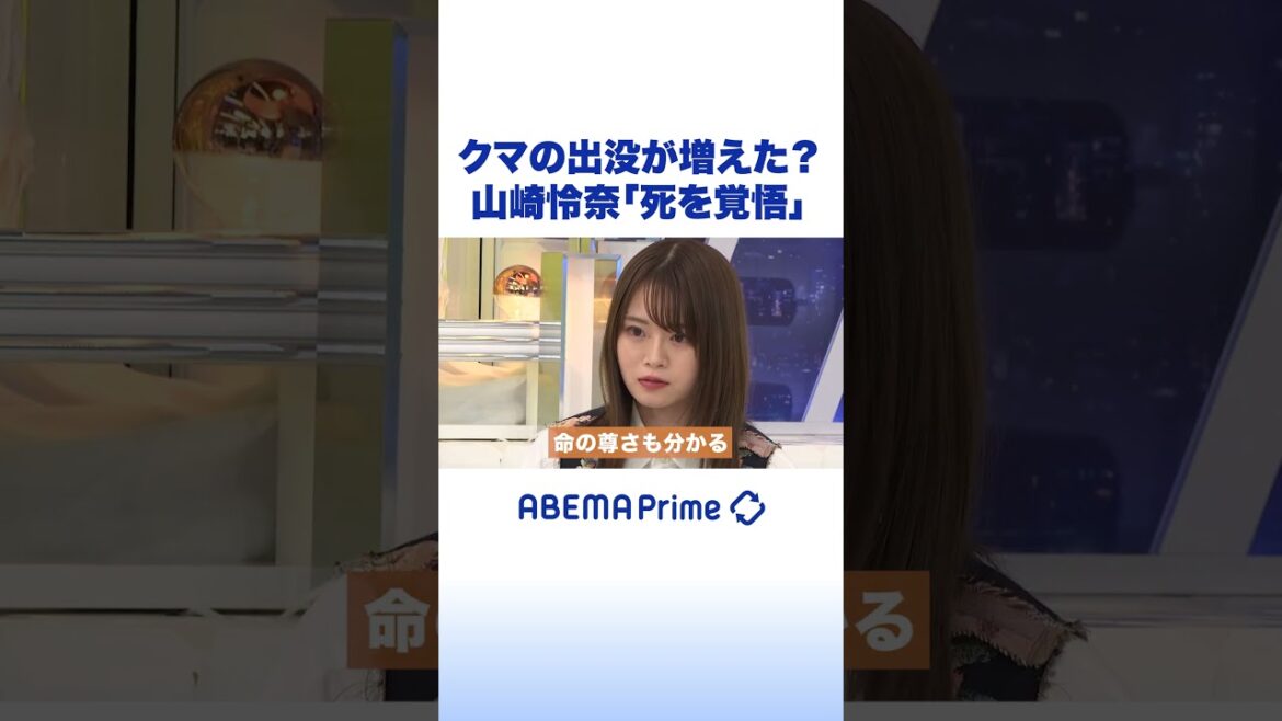 クマの出没が増えた?山崎怜奈「死を覚悟」 #アベプラ #shorts