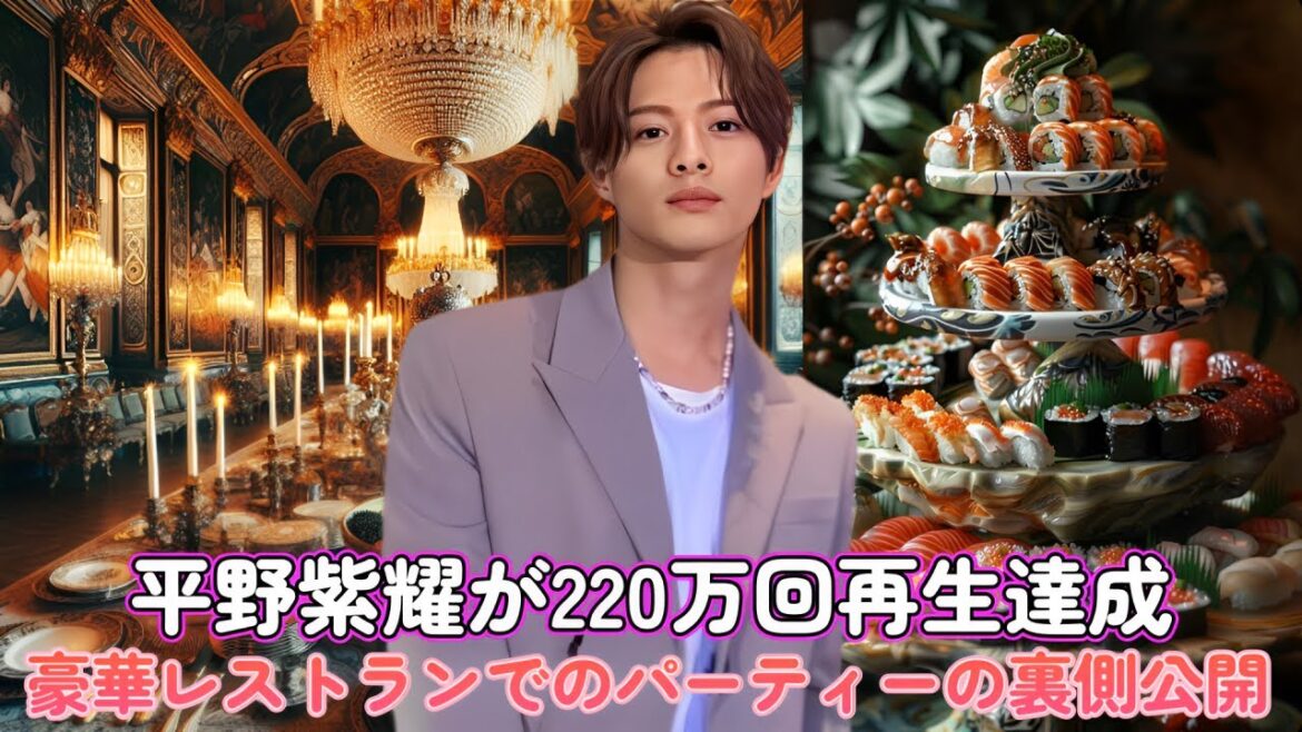 平野紫耀が220万回再生達成!豪華レストランでのパーティーの裏側公開