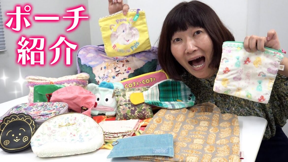お気に入りのポーチ紹介♪わりとゾウ🐘の絵柄も好きです❤️