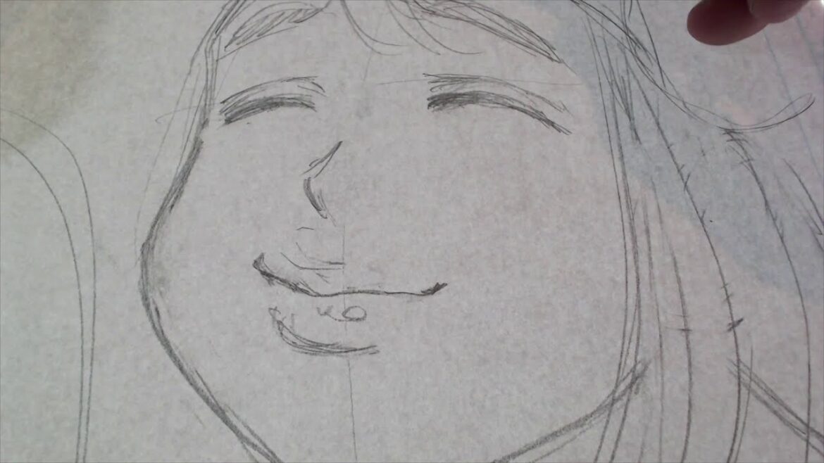 【山と食欲と私 公式】鮎美ちゃんを描いてみた(メイキングムービー第1弾:下描き編)【漫画・作画・アナログ】
