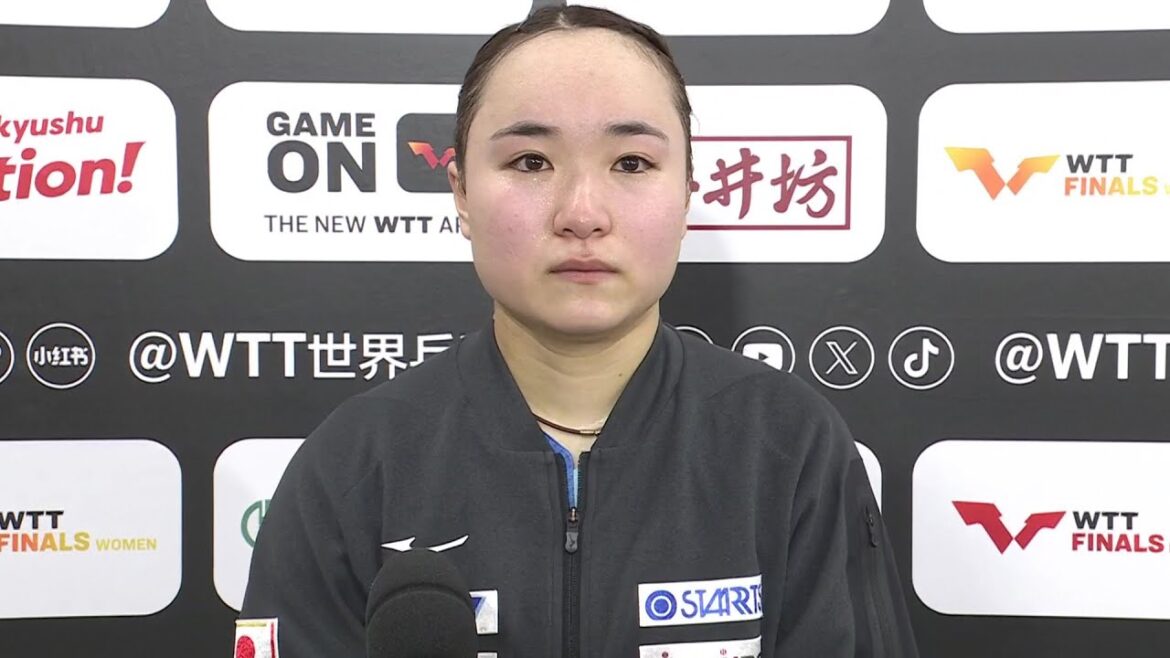 【インタビュー】伊藤美誠 初戦敗退で涙 新星・大藤に連敗「悔しい気持ちでいっぱい。最後まで思い切っていくことはできた」|WTTファイナルズ福岡2024