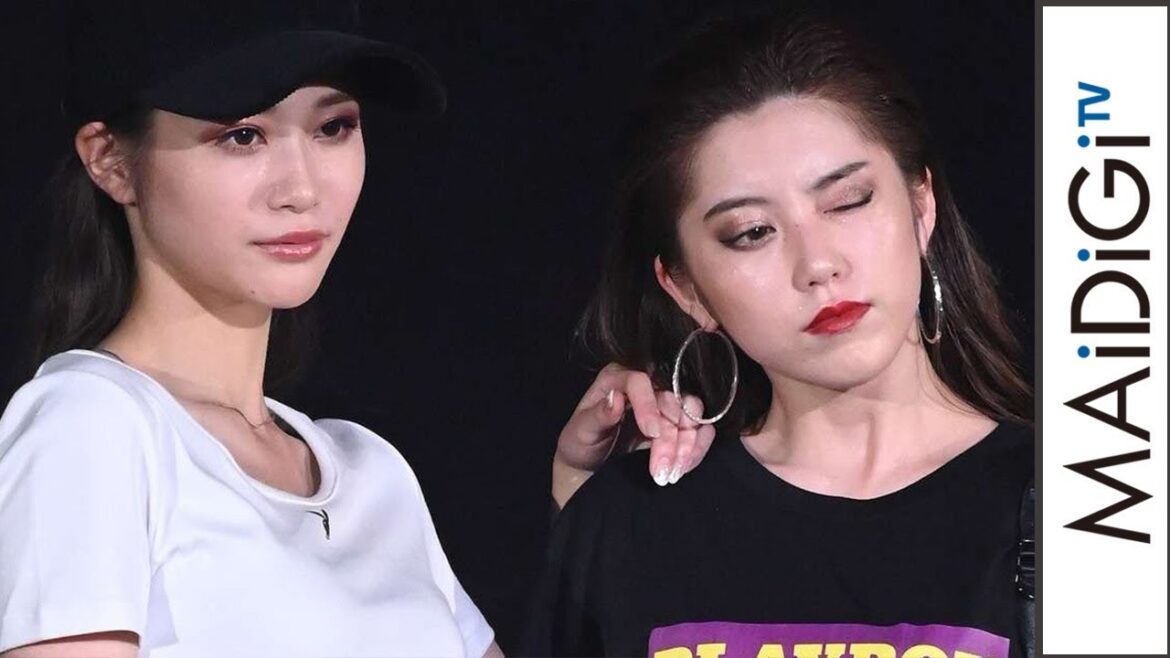 めるる&ちゃんえな、おなか&脚見せのモノトーンコーデで2ショットランウエー 「TGC 富山 2019」