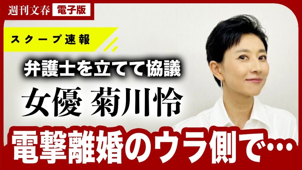 【記者だけが知る真相】菊川怜(46)がカリスマ実業家夫と電撃離婚へ「弁護士を立てて協議」夫が告白「離婚の合意が成立しました」