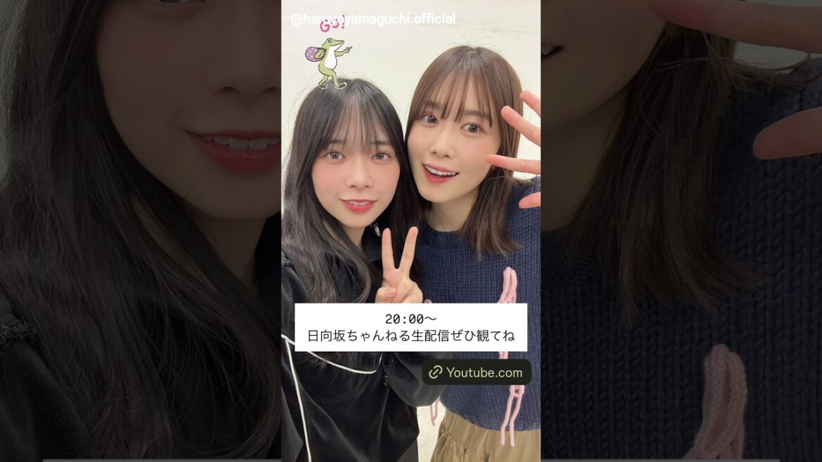 丹生明里 山口陽世 本日11月27日20:00~「日向坂ちゃんねる」にて「『丹生明里 卒業セレモニー』GAME DAY『VALORANT』練習」生配信がスタートします!