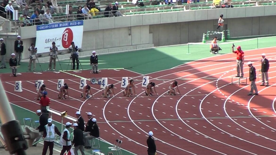 成年女子100m予選2組 三木汐莉 11.93(+0.5) 山口国体 Shiori Miki 1st