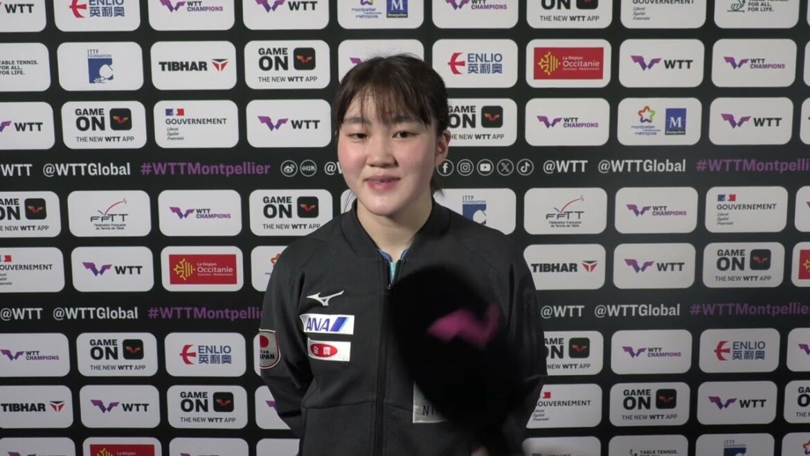 【インタビュー】黄金世代連破の大藤沙月 伊藤美誠を破って準決勝進出「作戦は頭に入っていた。向かって行くだけだった」|WTTチャンピオンズモンペリエ2024