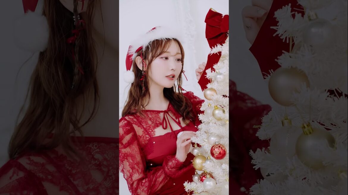 大人なサンタで、女子会へ行こう♡菅野結以が着るレッドワンピースサンタ🔔🎀#菅野結以 #クリスマス #サンタコス #サンタ #ピンクサンタ #jewels #コスプレ #ワンピース