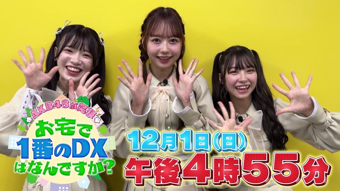 【予告】AKB48が突撃!お宅で1番のDXはなんですか?