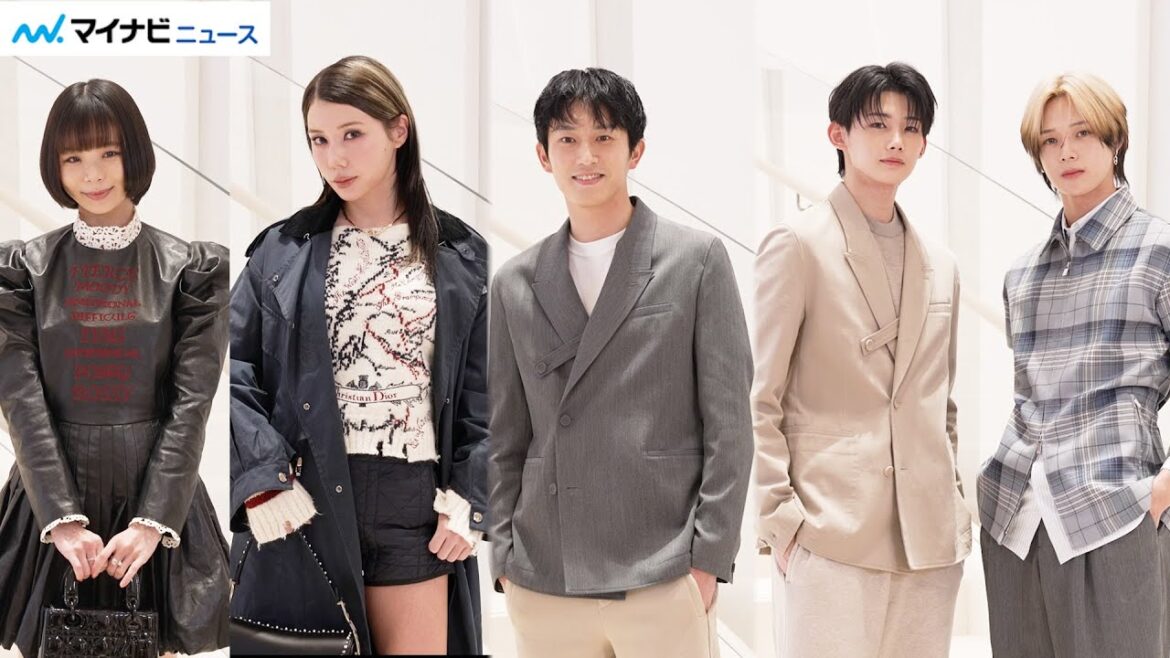 杉野遥亮・仲里依紗・&TEAM KとJO・趣里ら、豪華な顔ぶれが登場!総勢19名のルック 「ディオール 神宮前」オープニングプレビュー