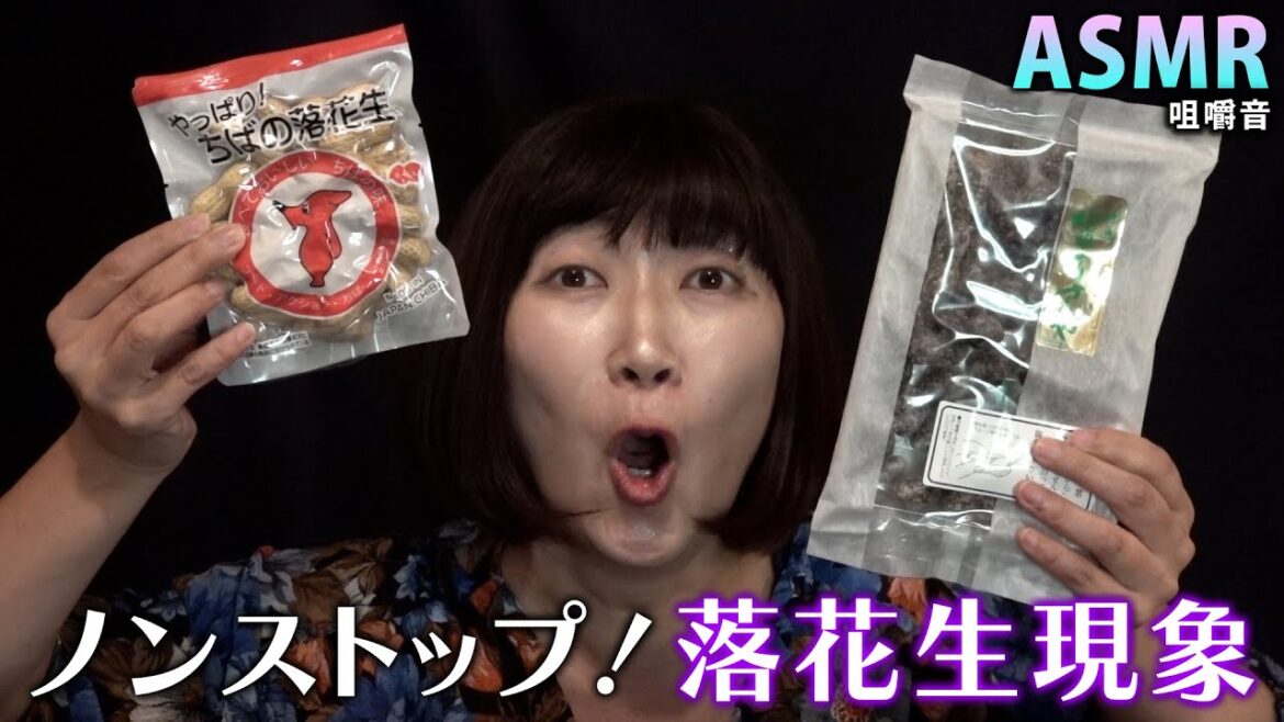 【ASMR】蜜入り落花生🥜でノンストップ落花生現象! / 千葉県【咀嚼音】