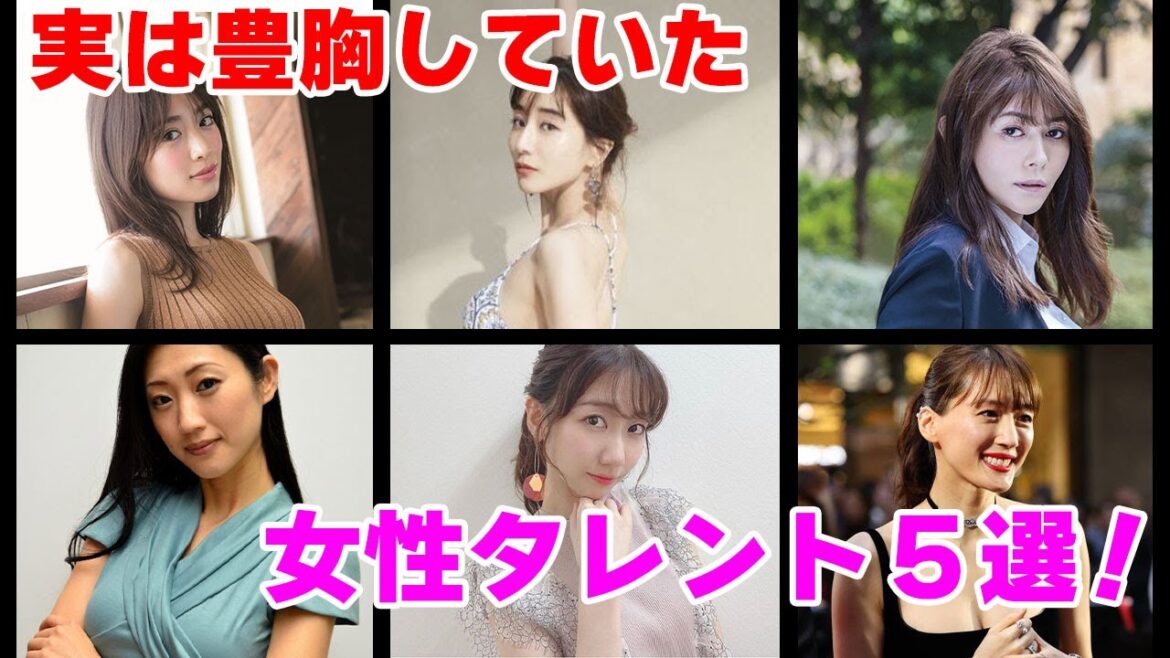 【ガルちゃん芸能】実は豊胸している女性芸能人!【2ch有益】