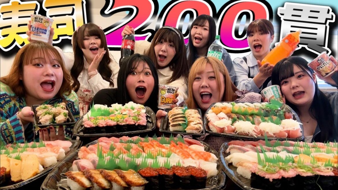 【初コラボ】おデブ8人でお寿司爆食質問コーナー‼️‼️【りせともよ】