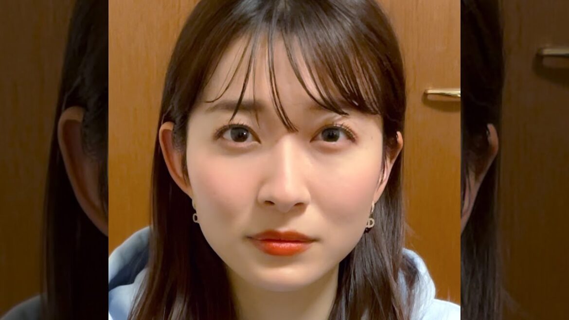 山本里菜アナと見つめ合うだけの動画。【女子アナ】#Shorts